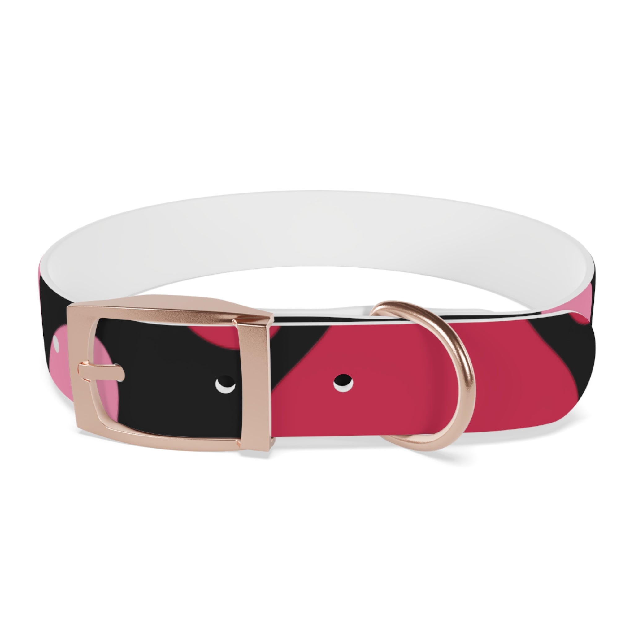 Pink Heart Dog Collar — Valentine’s Day Cute Pet Accessory