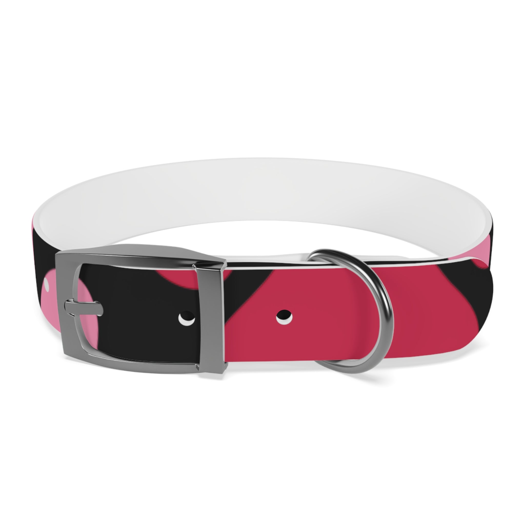 Pink Heart Dog Collar — Valentine’s Day Cute Pet Accessory